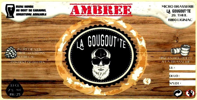 etiquette BRASSERIE LA GOUGOUT'TE 01