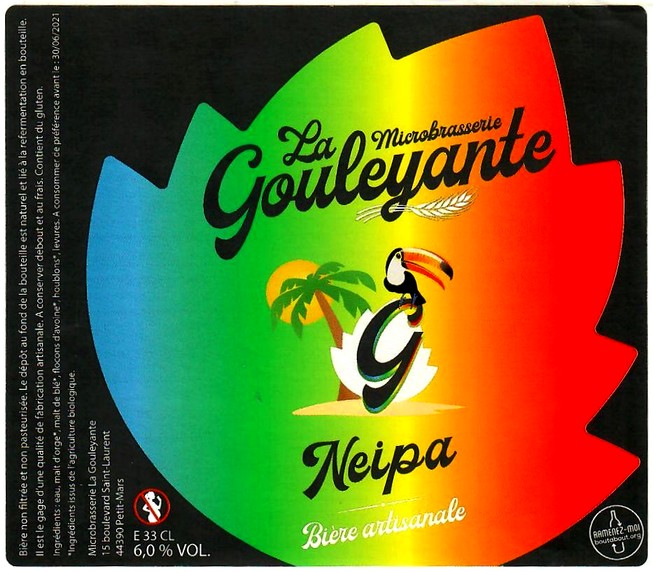 etiquette BRASSERIE LA GOULEYANTE 01