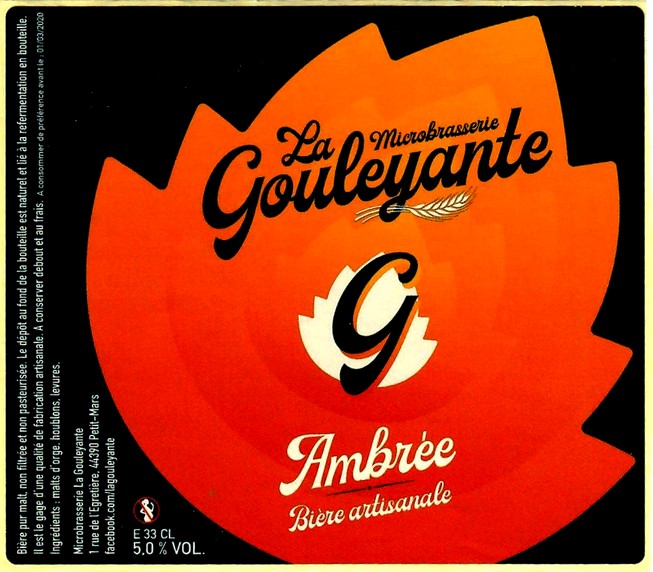etiquette BRASSERIE LA GOULEYANTE 04