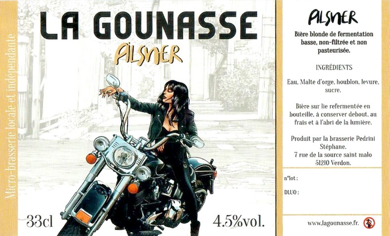 Etiquette BRASSERIE LA GOUNASSE 01