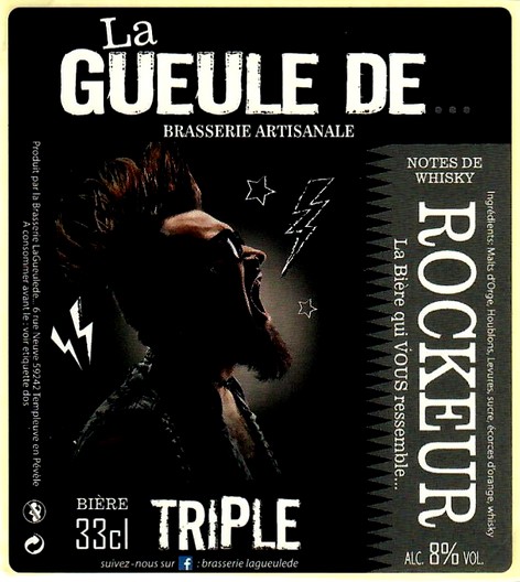 etiquette BRASSERIE LA GUEULE DE 05