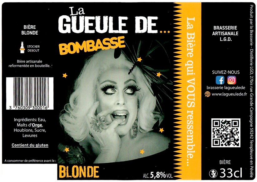Etiquette BRASSERIE LA GUEULE DE... 23