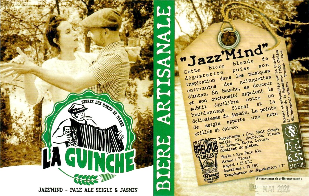 Etiquette BRASSERIE LA GUINCHE 17