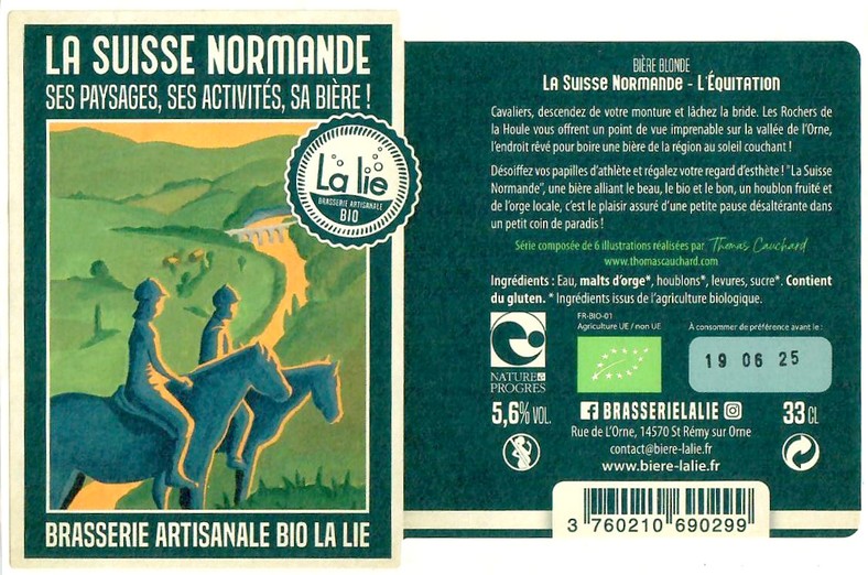 Etiquette BRASSERIE LA LIE 22