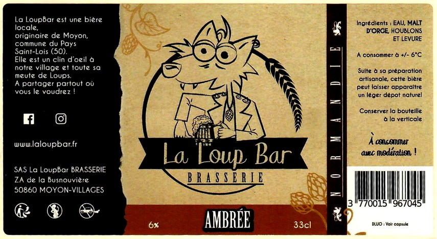 etiquette BRASSERIE LA LOUP BAR 03