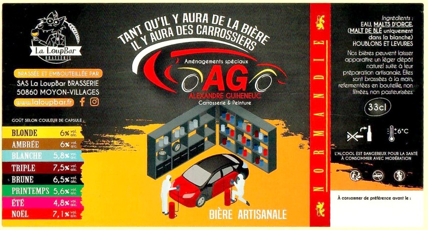 Etiquette BRASSERIE LA LOUP BAR 30