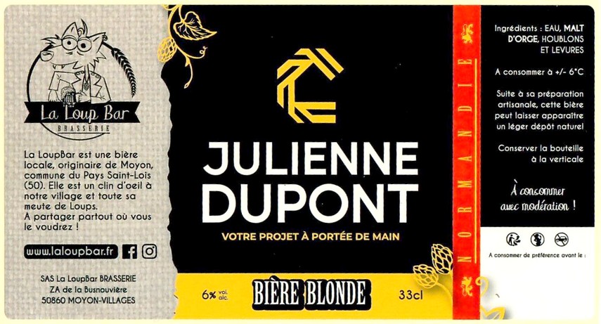 Etiquette BRASSERIE LA LOUP BAR 37