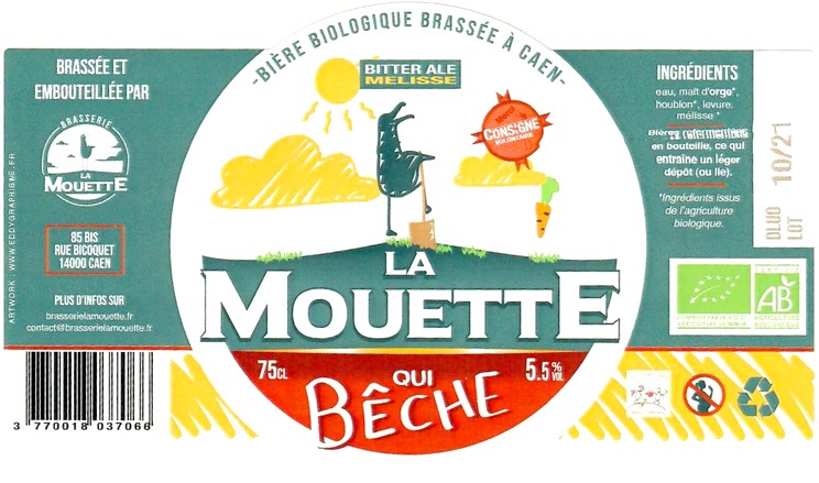 Etiquette BRASSERIE LA MOUETTE 13