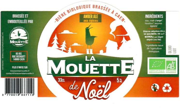 Etiquette BRASSERIE LA MOUETTE 14