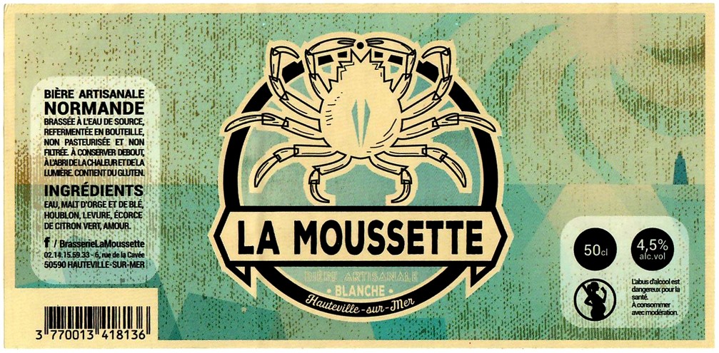 etiquette BRASSERIE LA MOUSSETTE 01