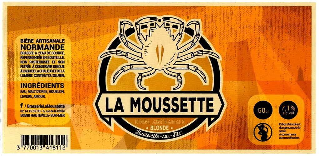 etiquette BRASSERIE LA MOUSSETTE 02