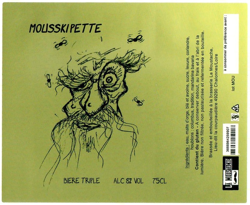 Etiquette BRASSERIE LA MOUSTACHE 11