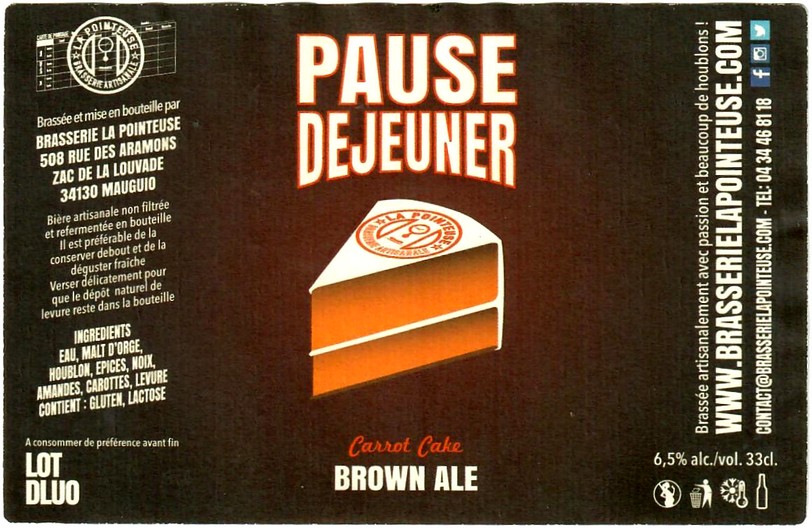Etiquette BRASSERIE LA POINTEUSE 01