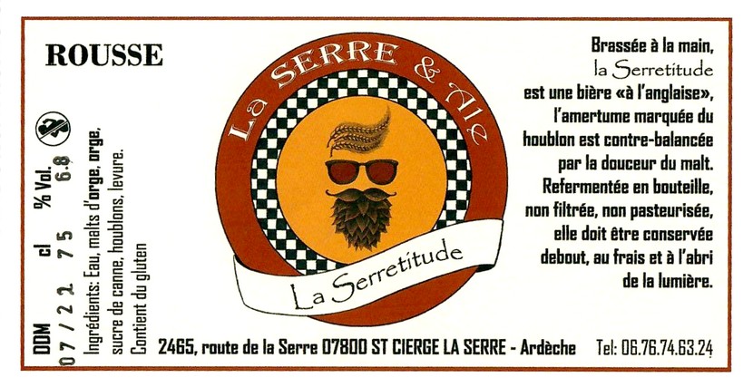 Etiquette BRASSERIE LA SERRE & ALE 23