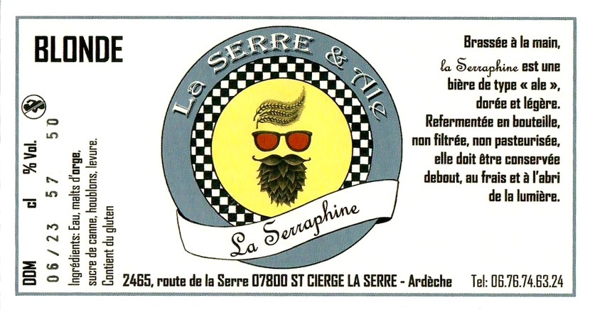 Etiquette BRASSERIE LA SERRE & ALE 25