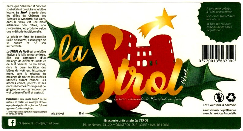 etiquette BRASSERIE LA STROL 07