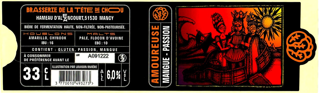 etiquette BRASSERIE LA TETE DE CHOU 14