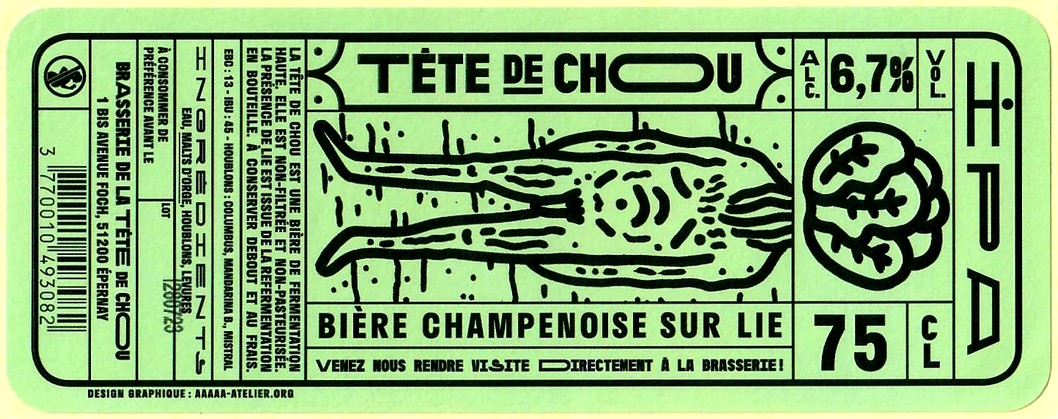etiquette BRASSERIE LA TETE DE CHOU 19