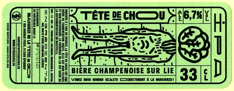 etiquette BRASSERIE LA TETE DE CHOU 20