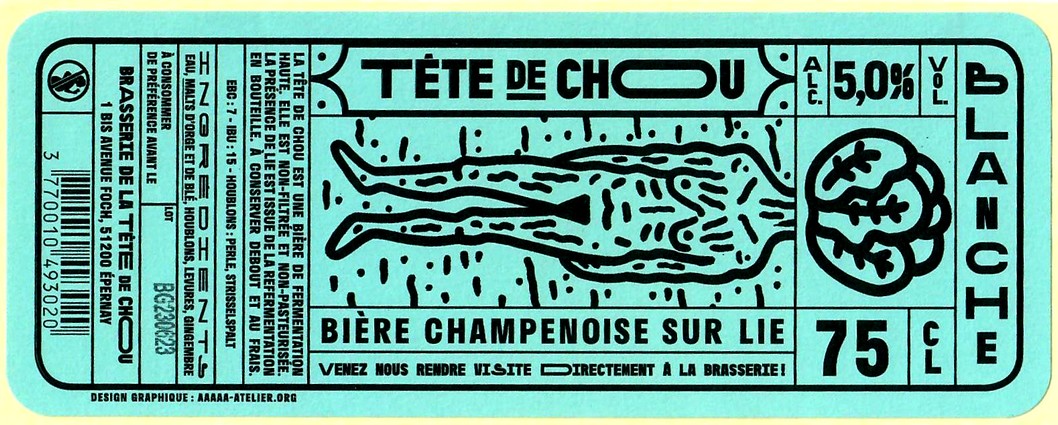 etiquette BRASSERIE LA TETE DE CHOU 21
