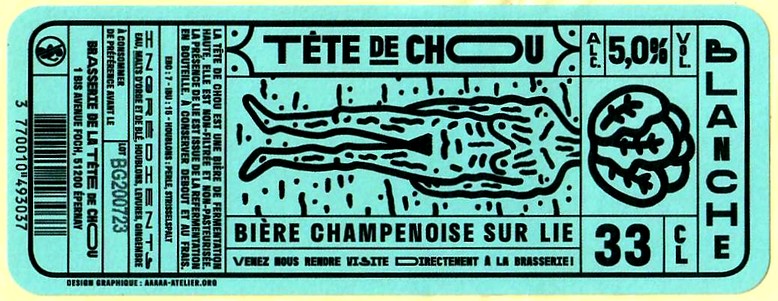 etiquette BRASSERIE LA TETE DE CHOU 22