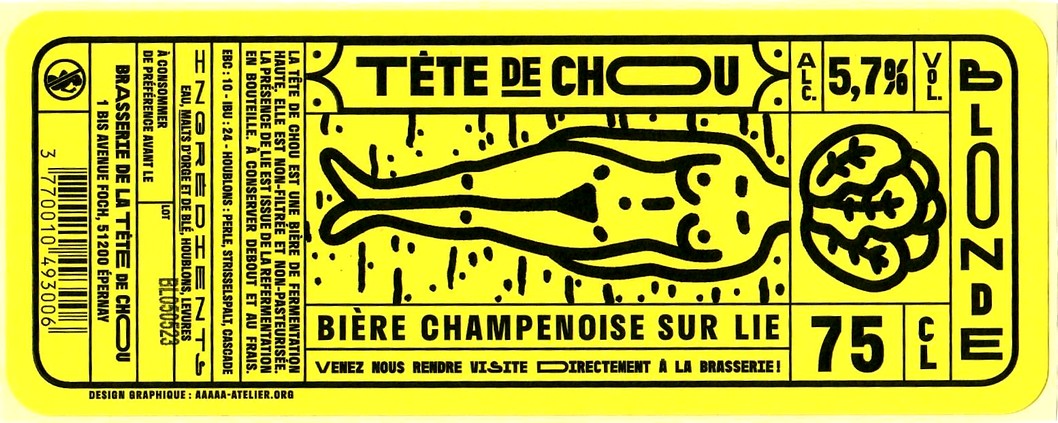 etiquette BRASSERIE LA TETE DE CHOU 23