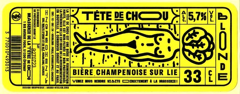 etiquette BRASSERIE LA TETE DE CHOU 24