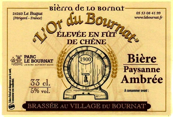 etiquette BRASSERIE LE BOURNAT 04