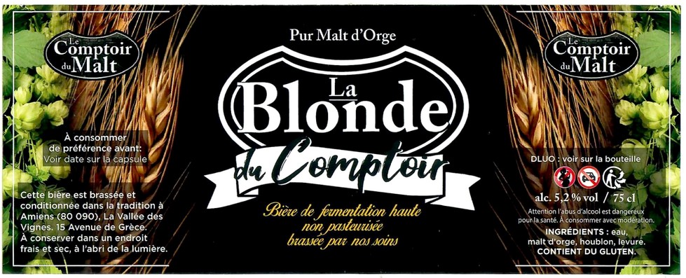 Etiquette BRASSERIE LE COMPTOIR DU MALT 03