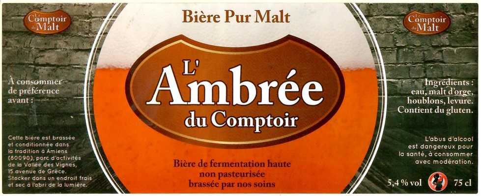 Etiquette BRASSERIE LE COMPTOIR DU MALT 05