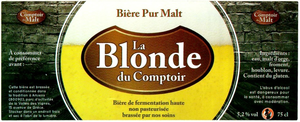 Etiquette BRASSERIE LE COMPTOIR DU MALT 08