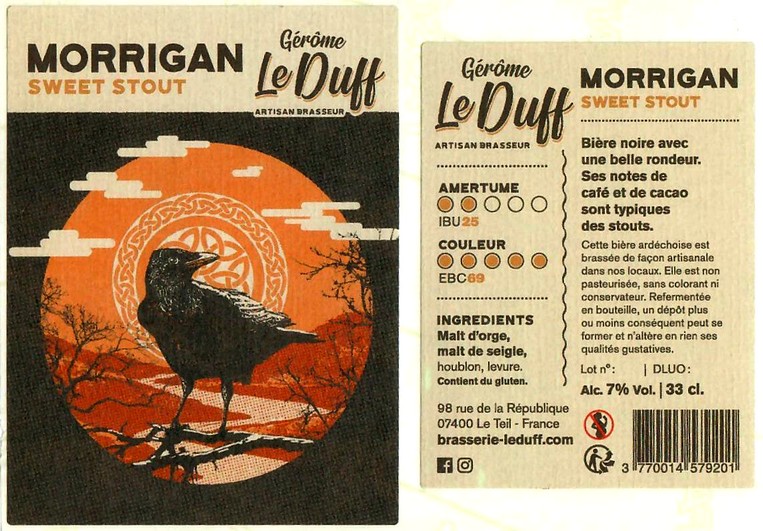 Etiquette BRASSERIE LE DUFF 22