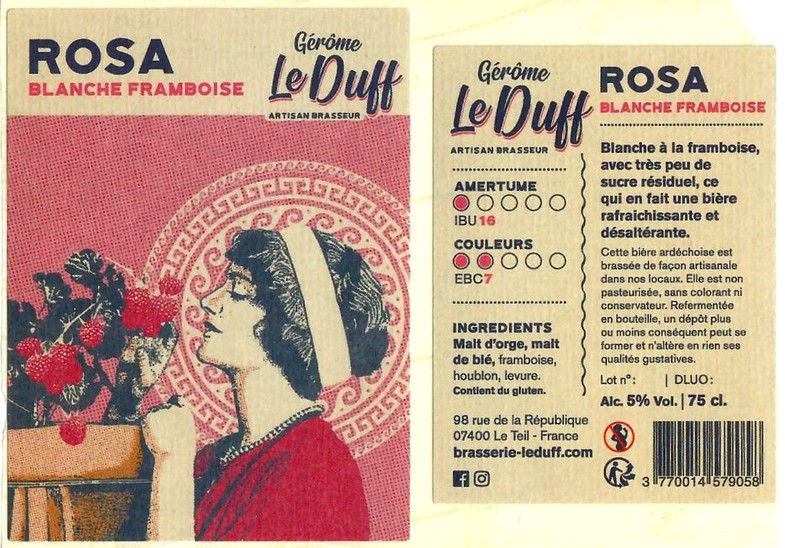 Etiquette BRASSERIE LE DUFF 24