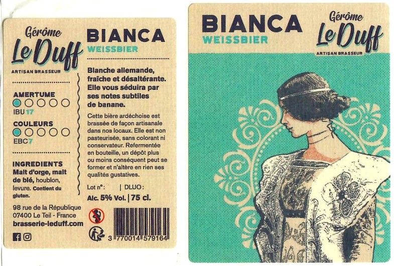 Etiquette BRASSERIE LE DUFF 25