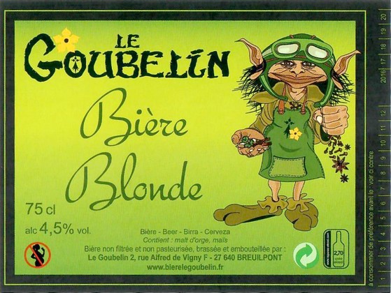 Etiquette BRASSERIE LE GOUBELIN 22