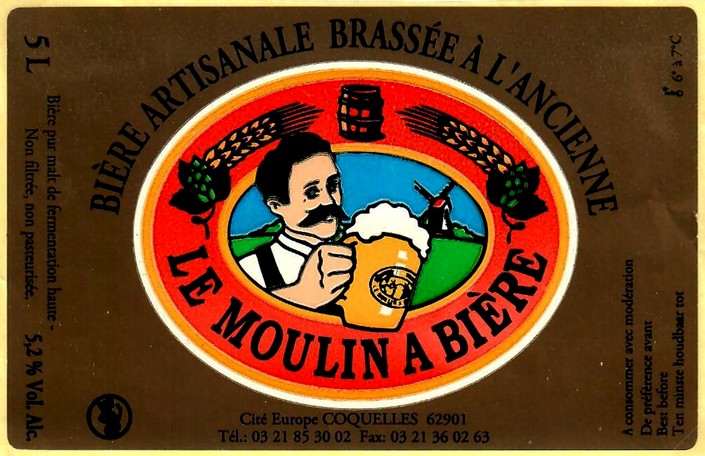etiquette BRASSERIE LE MOULIN A BIERES 01