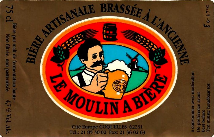 etiquette BRASSERIE LE MOULIN A BIERES 02