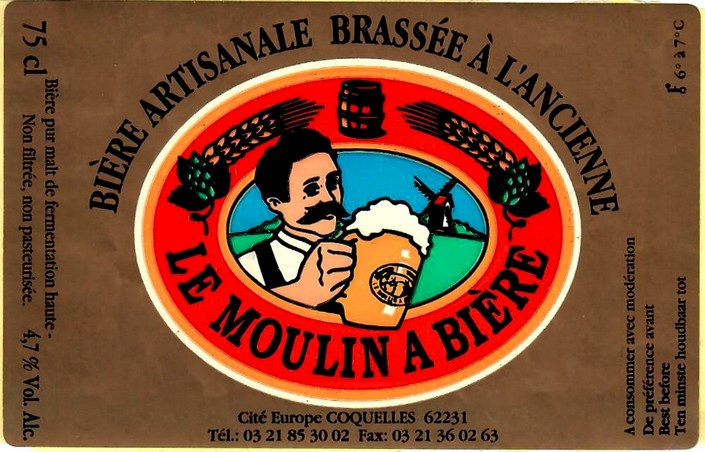 etiquette BRASSERIE LE MOULIN A BIERES 03