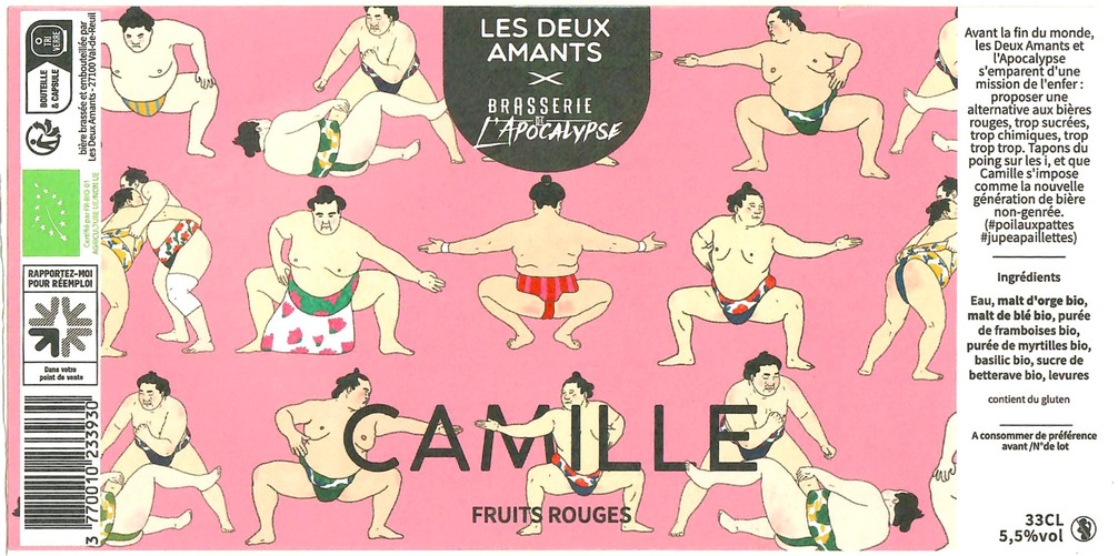 Etiquette BRASSERIE LES 2 AMANTS 57