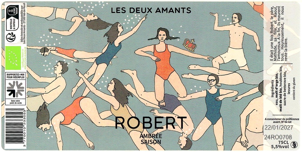 Etiquette BRASSERIE LES 2 AMANTS 62