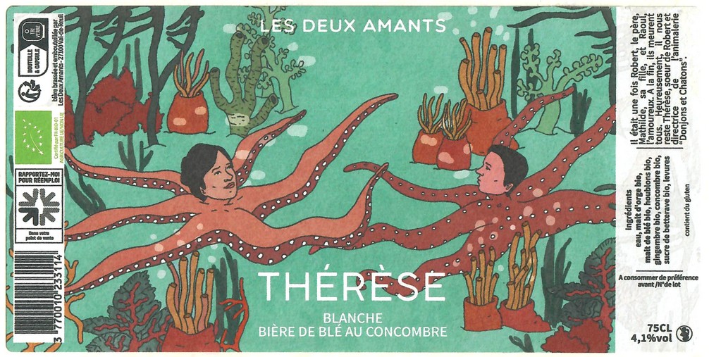 Etiquette BRASSERIE LES 2 AMANTS 64