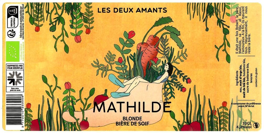 Etiquette BRASSERIE LES 2 AMANTS 78