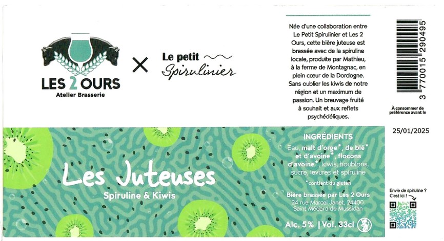 Etiquette BRASSERIE LES 2 OURS 30