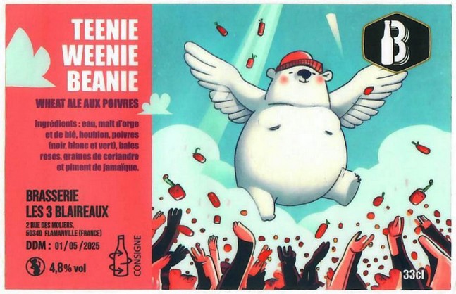 Etiquette BRASSERIE LES 3 BLAIREAUX 01