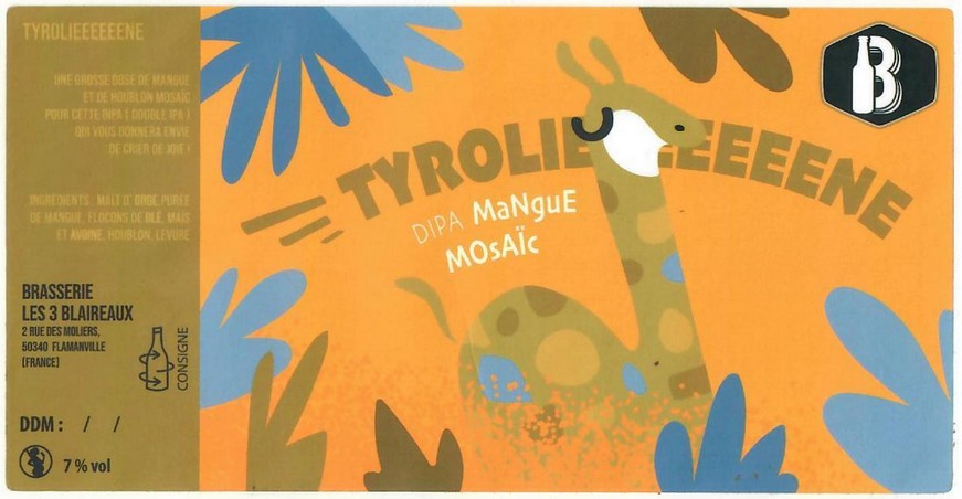 Etiquette BRASSERIE LES 3 BLAIREAUX 03