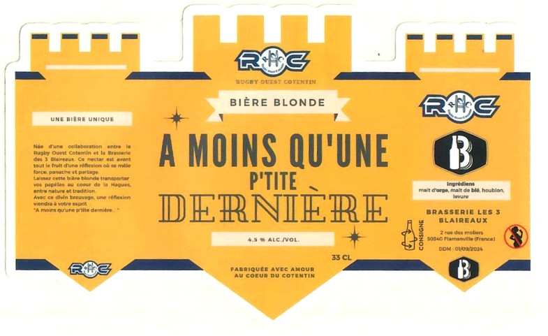 Etiquette BRASSERIE LES 3 BLAIREAUX 11