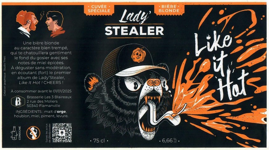 Etiquette BRASSERIE LES 3 BLAIREAUX 12