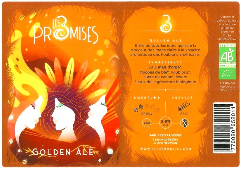 Etiquette BRASSERIE LES 3 PROMISES 02