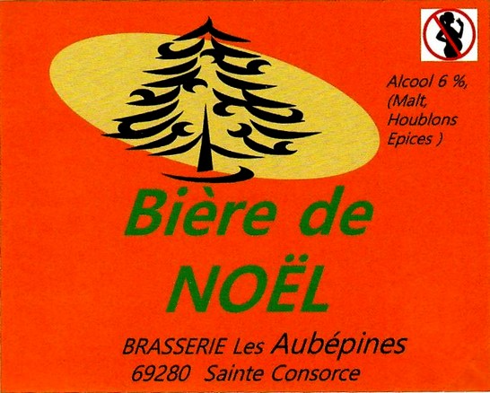 Etiquette BRASSERIE LES AUBEPINES 07