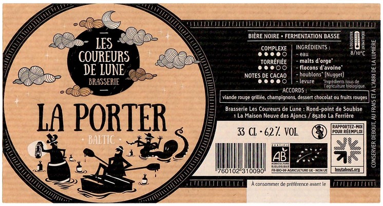 Etiquette BRASSERIE LES COUREURS DE LUNE 02